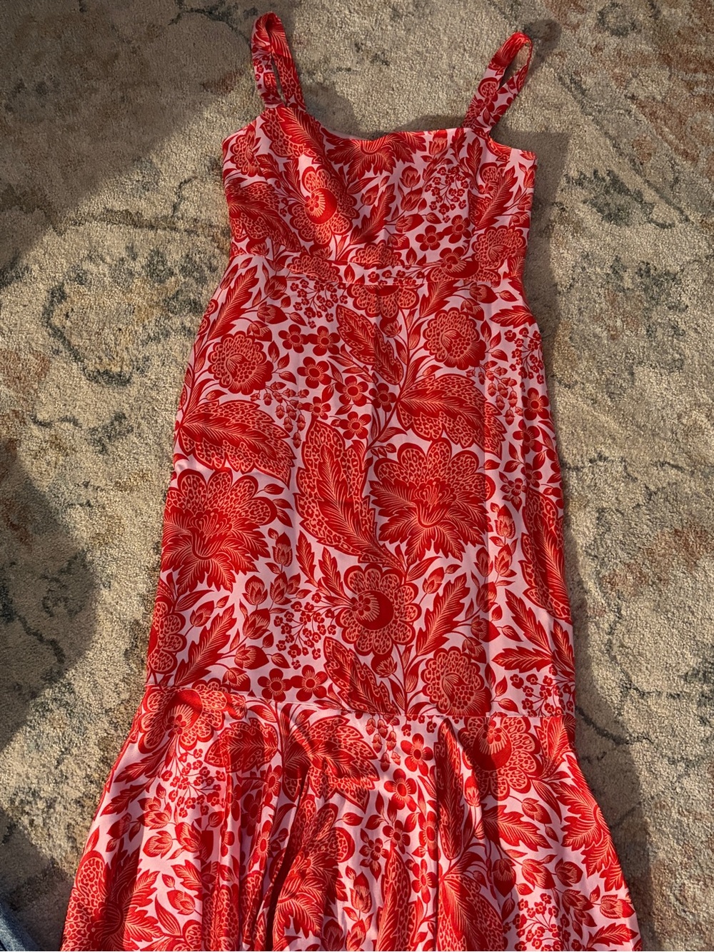Red Floral Sundress